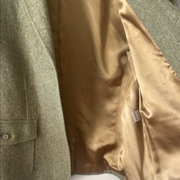 L.L. BEAN Classic Sage pistachio Green Tweed Blazer M prep old money countryside - Picture 6 of 10